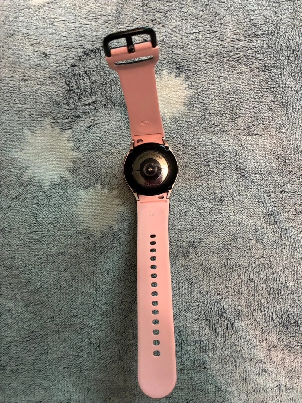 Samsung Watch 4 Black Smartwatch with Pink Floral Band